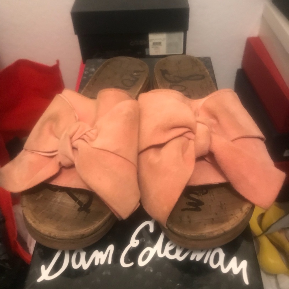 Sam Edelman Henna Coral Suede Sandal